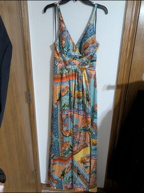 Laundry By Shelli Segal Long Silky Dress
